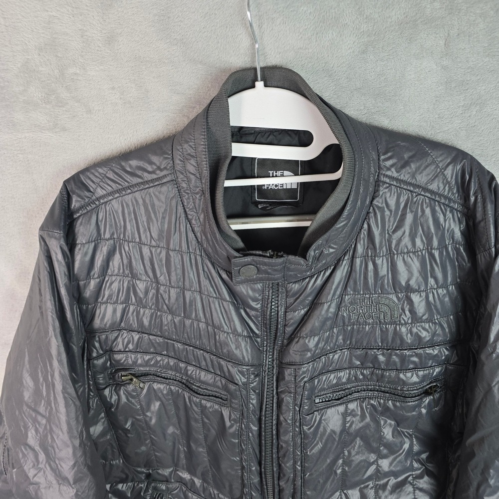 The North Face Mens Black Quilted Insulated Jacket Full Zip T427 T827 Large - Picture 12 of 14